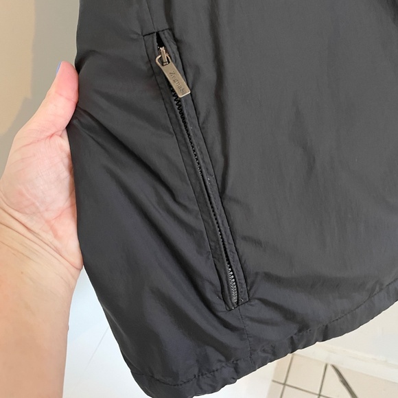 Ermenegildo Zegna Z Sport Windbreaker jacket Microlite Foiled Hoodie Black XXL - Picture 6 of 11